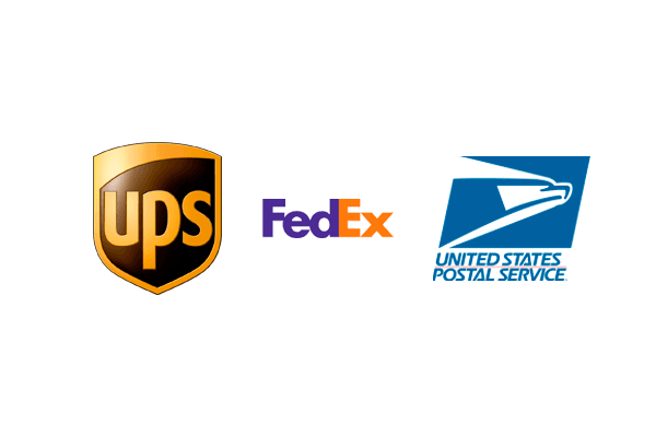 An image of shipping provider logos.