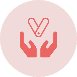 Hands holding the Vagaro logo