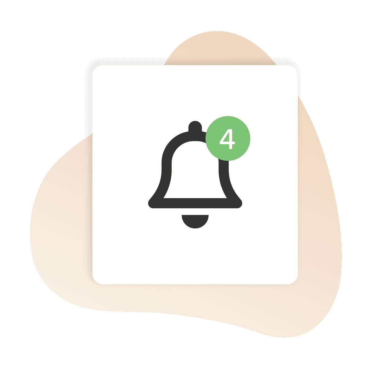 An image of a notification symbol in Vagaro salon software and app