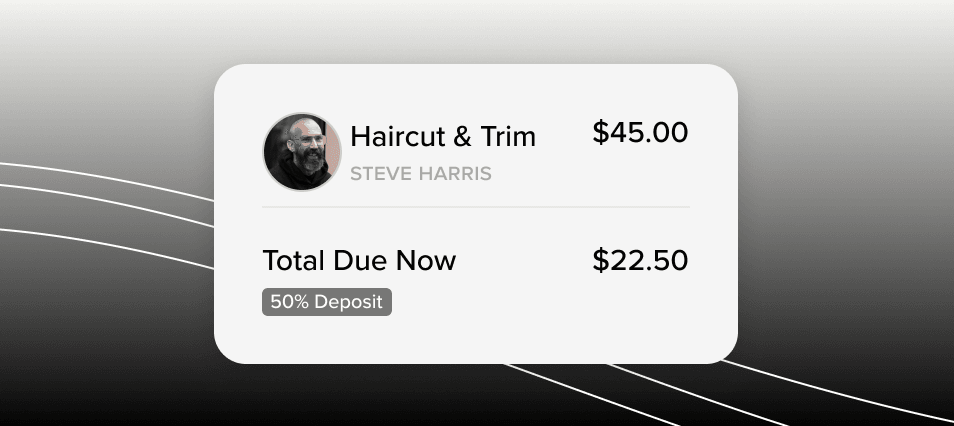 no-show fee for spa service automatically charged to a client's credit card on file