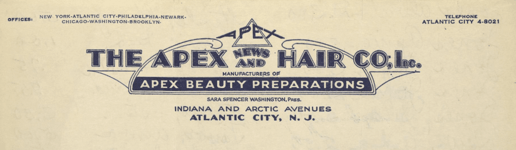Apex News and Hair Company Tin, c. 1930s. Public domain image via the National Museum of African American History and Culture (NMAAHC)