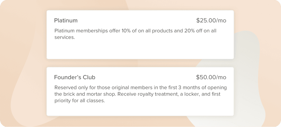 no-show fee automatically charged to a client's credit card on file for missing a training session