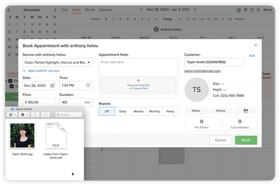 Upload Files to a Customer Profile on Vagaro Drive