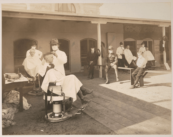 An Industry Endures: Open-Air Haircuts, A Century Apart 