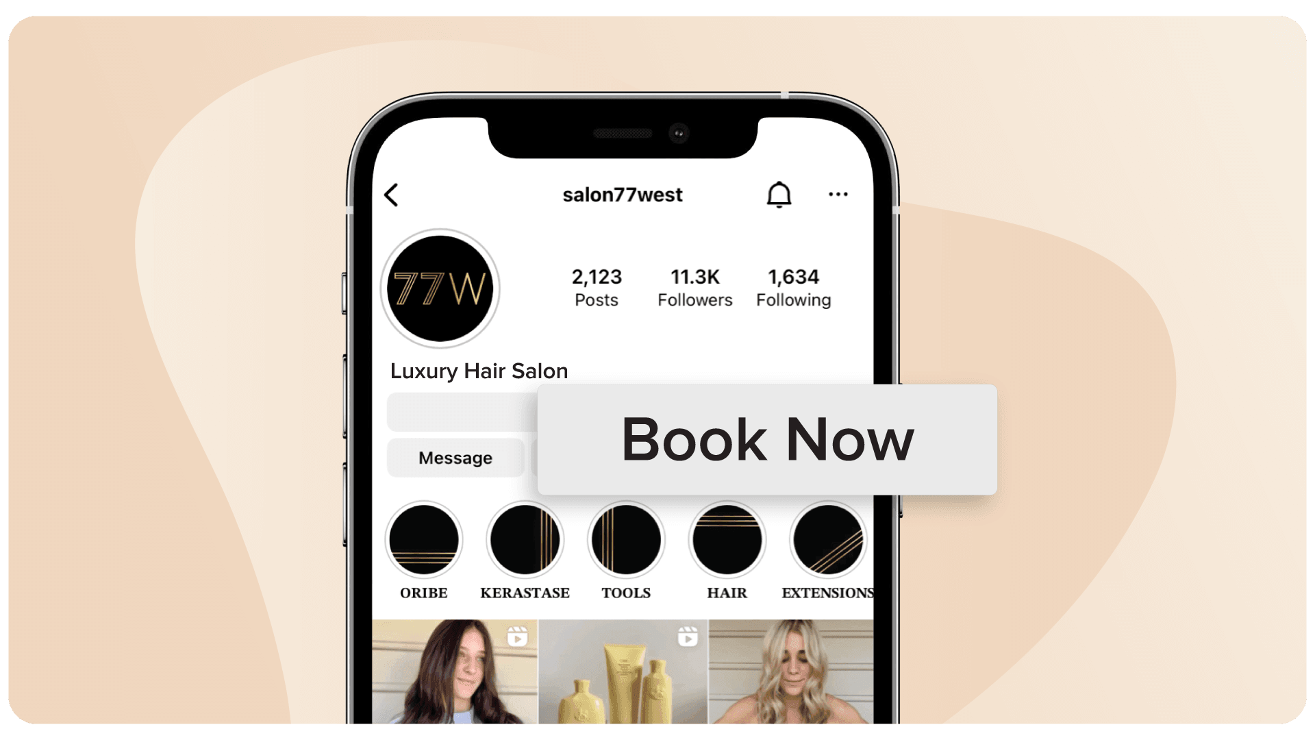 Instagram Book Button