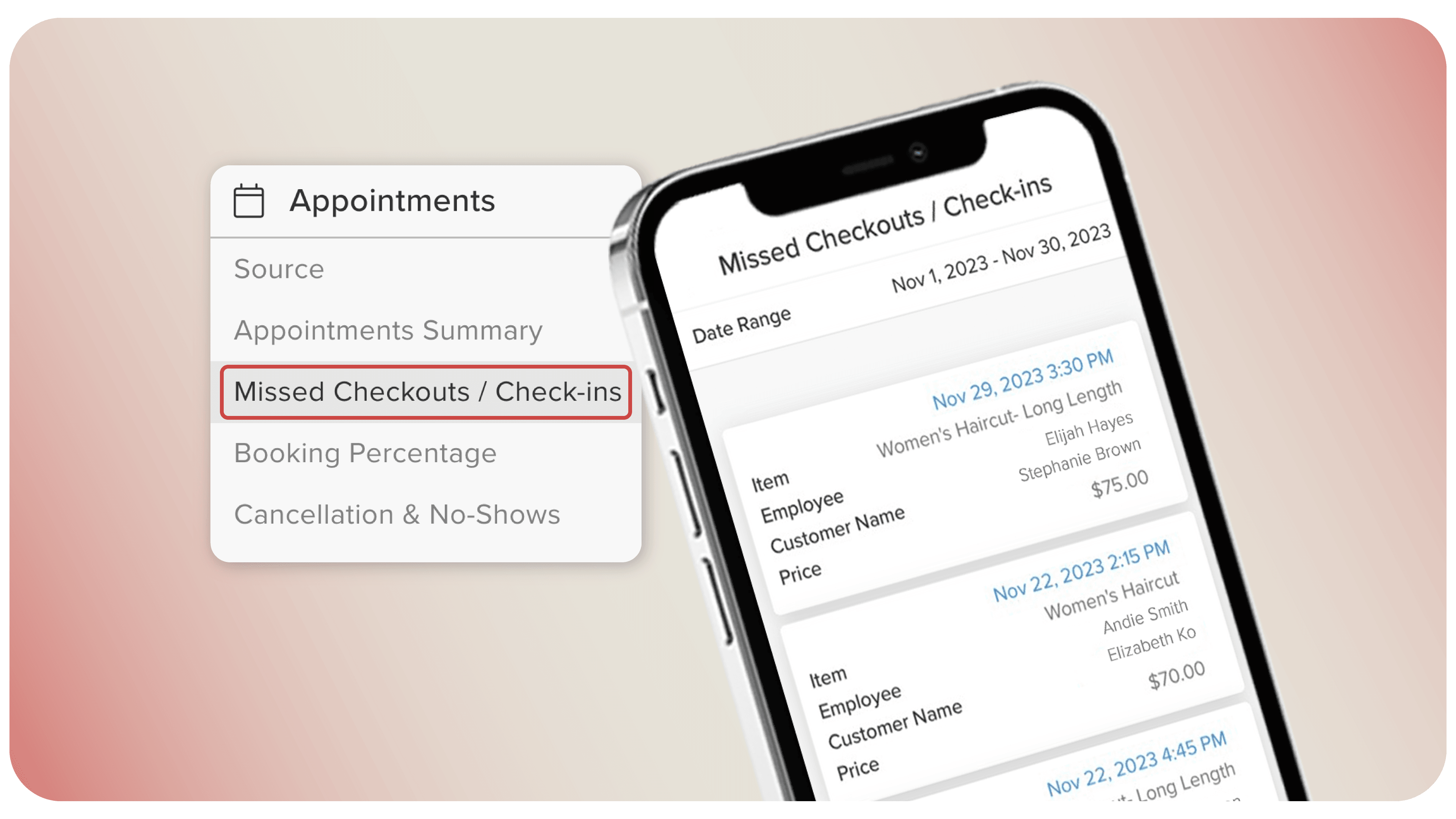 The New Missed Checkouts and Check-ins Report