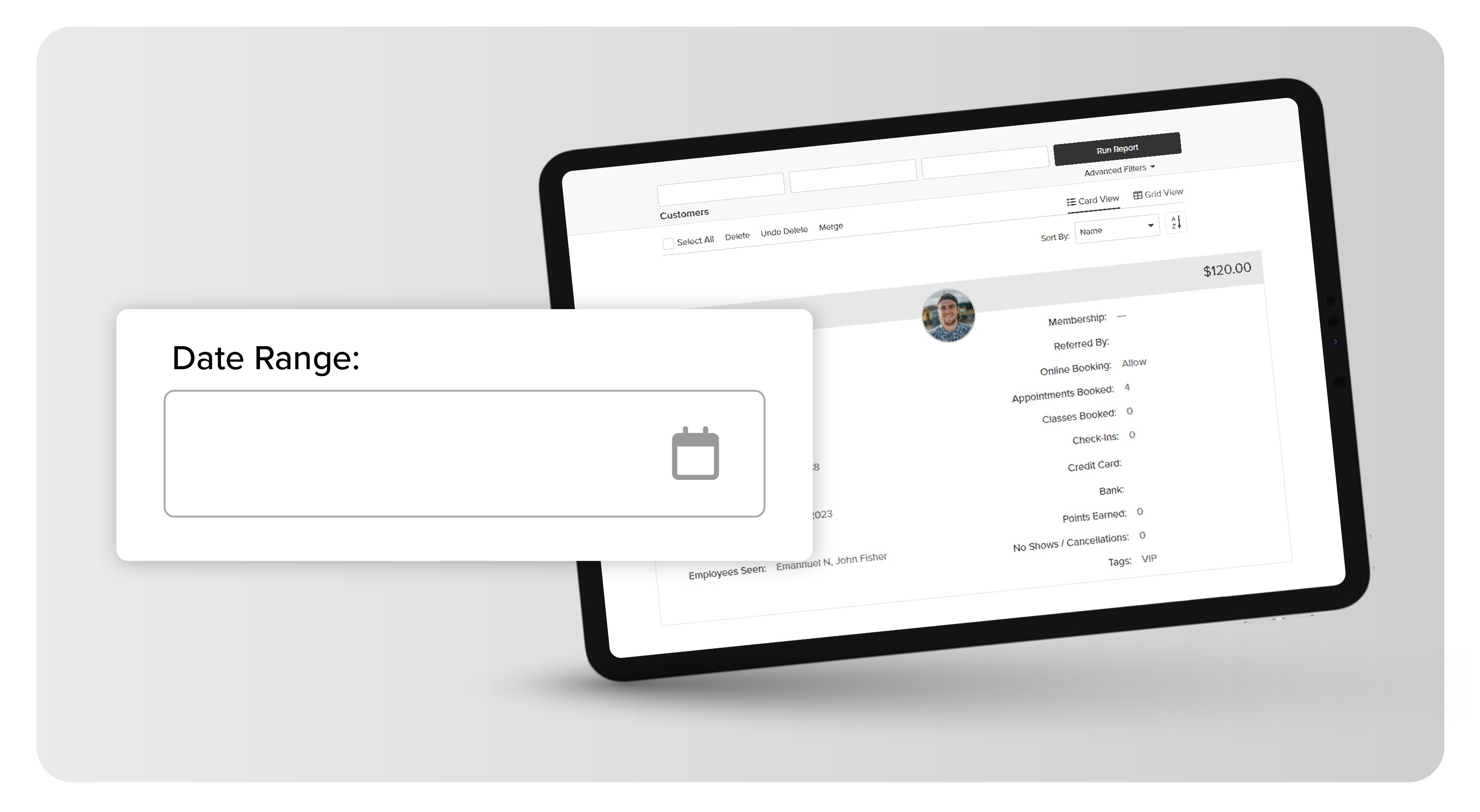 Run the Customer List Report to View a Date Range
