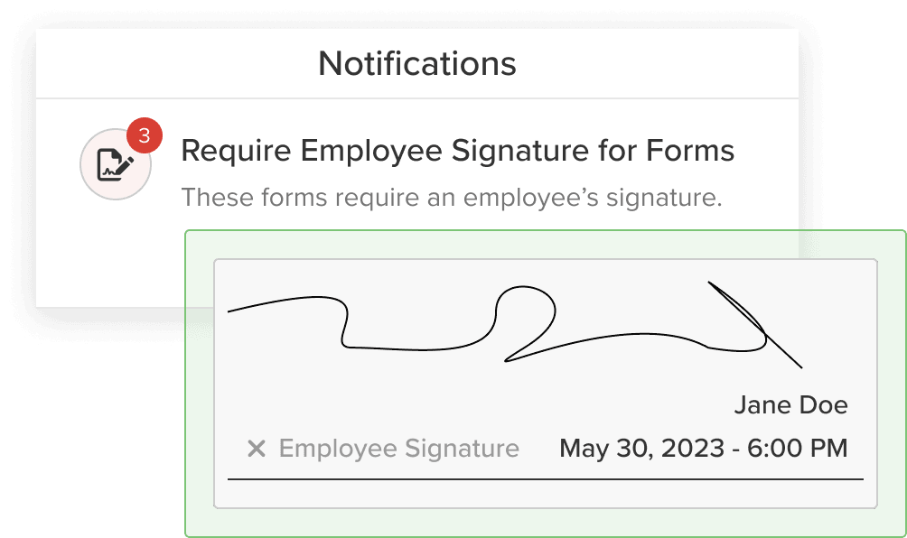 Dual Signature for Forms