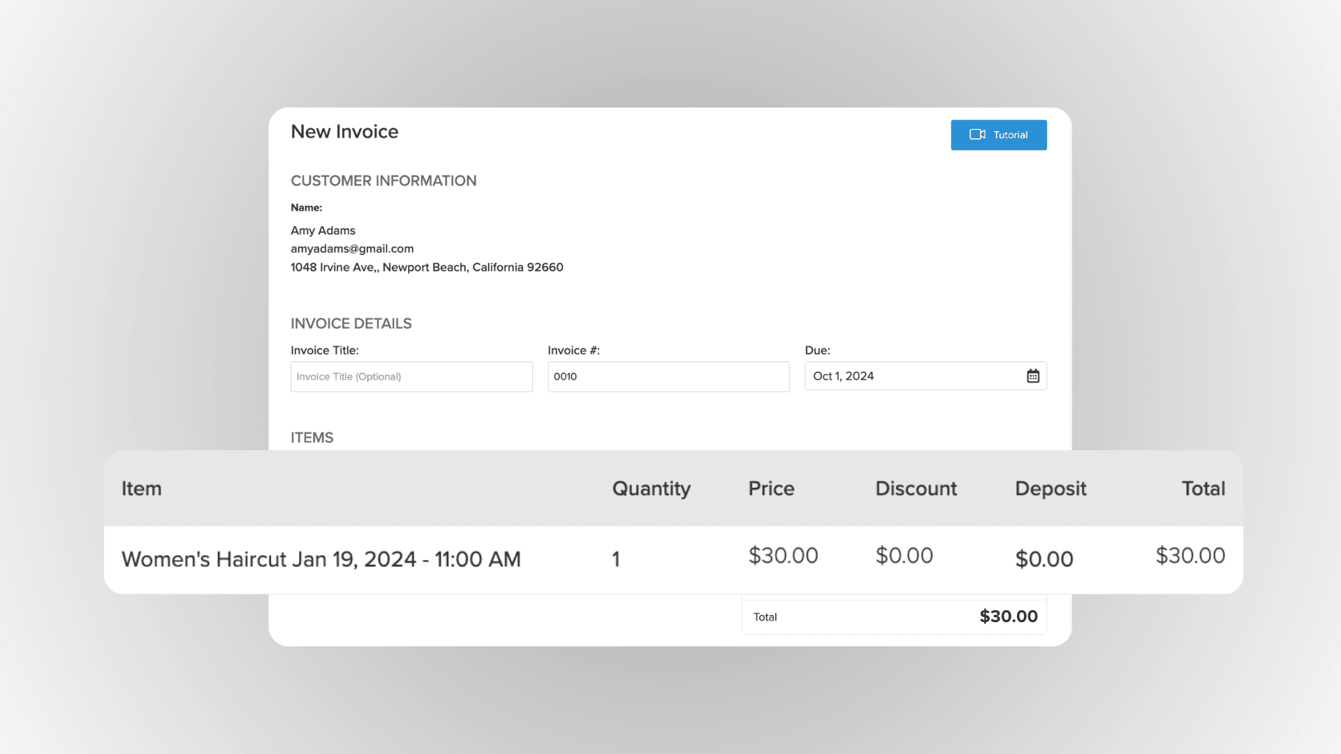 Invoice Improvements